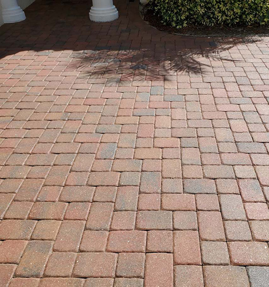 Pathway Pavers Pressure Washed and Sealed